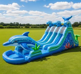 T8-5404 Dolphin Theme Inflatable Water S...