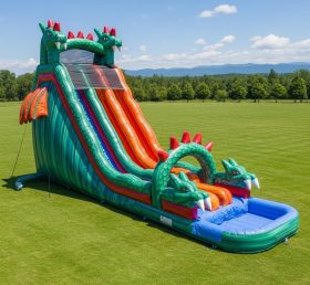 T8-5406 Dragon Theme Inflatable Water Sl...