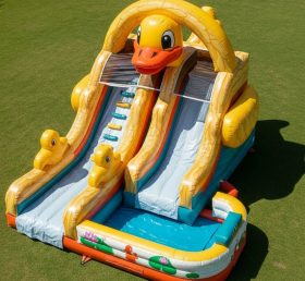 T8-5556 Duck Theme Inflatable Water Slid...