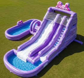 T8-7130 Barbie Theme Inflatable Water Sl...