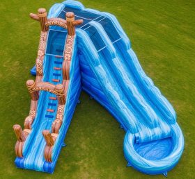 T8-7343 Moana Theme Inflatable Water Sli...