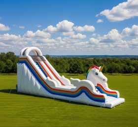 T8-7824 Unicorn Theme Inflatable Slide
