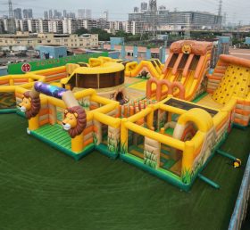 GF3-176 Lion Theme Inflatable Park