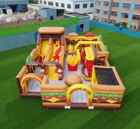 GF3-335 Hamburger Theme Inflatable Park