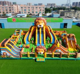 GF3-542 Lion Theme Inflatable Park