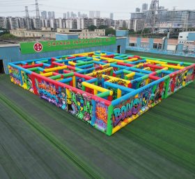 MAZE1-65 Graffiti Theme Inflatable Maze