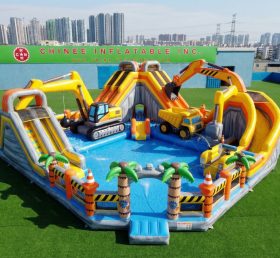 Pool3-802 Excavator Theme Pool Water Par...