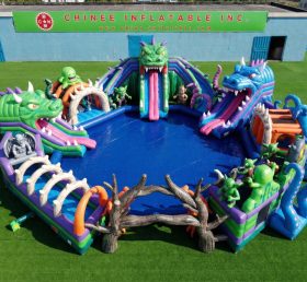 Pool3-813 Monster Theme Pool Water Park