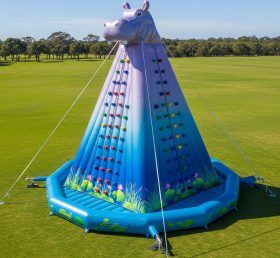 T11-4614 Hippo Theme Inflatable Climbing...