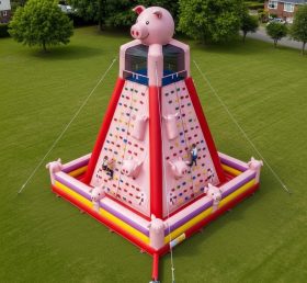 T11-4668 Pig Theme Inflatable Climbing W...