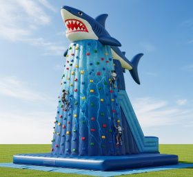 T11-4688 Shark Theme Inflatable Climbing...