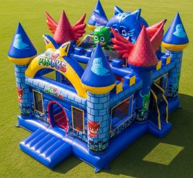 T5-2116 PJ Masks Theme Inflatable Castle...