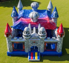 T5-2155 Star Wars Theme Inflatable Castl...