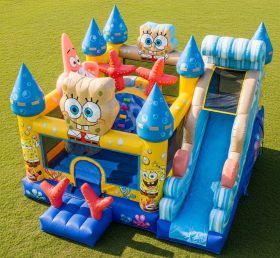 T5-2466 Spongebob Theme Inflatable Castl...