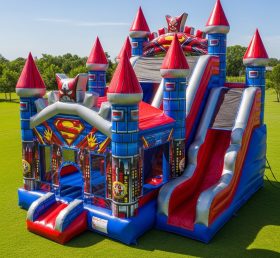 T5-2477 Superhero Theme Inflatable Castl...