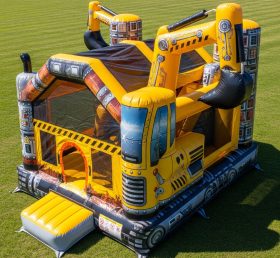 T5-2626 Excavator Theme Inflatable Castl...