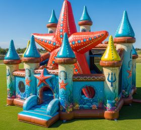 T5-2749 Starfish Theme Inflatable Castle...