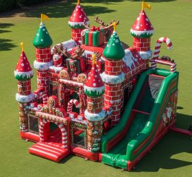 T5-2858 Christmas Theme Inflatable Castl...