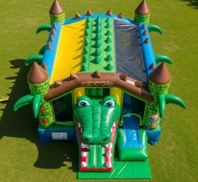T5-2876 Crocodile Theme Inflatable Castl...
