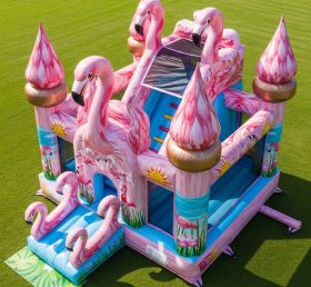 T5-2939 Flamingo Theme Inflatable Castle...