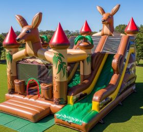 T5-2985 Kangaroo Theme Inflatable Castle...