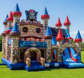 T5-3037 Pirates Theme Inflatable Castles