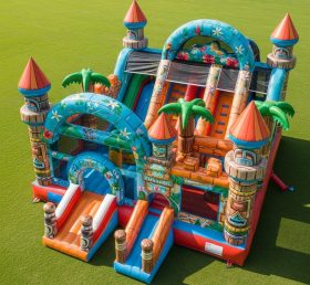 T5-3105 Tropical Theme Inflatable Castle...