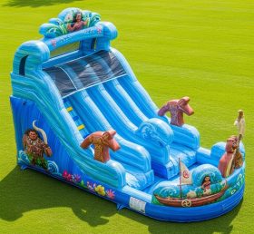 T8-9311 Moana Theme Inflatable Water Sli...