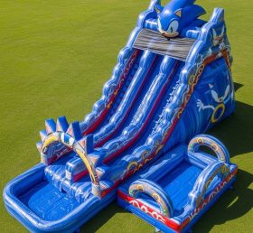 T8-9348 Sonic Theme Inflatable Water Sli...
