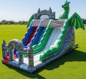 T8-9401 Knight Theme Inflatable Dry Slid...