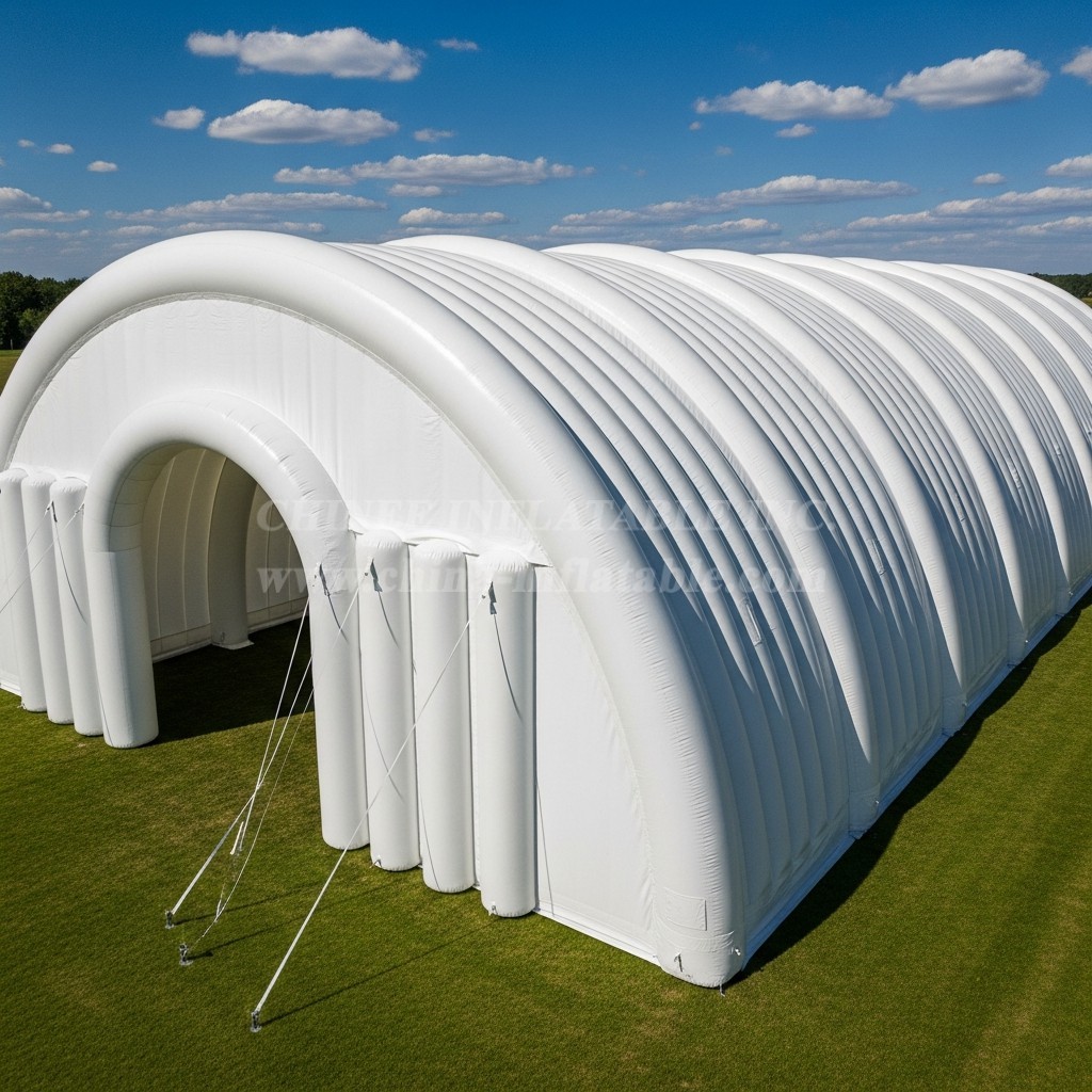 Tent1-6038 Giant White Arch Tunnel Inflatable Tent