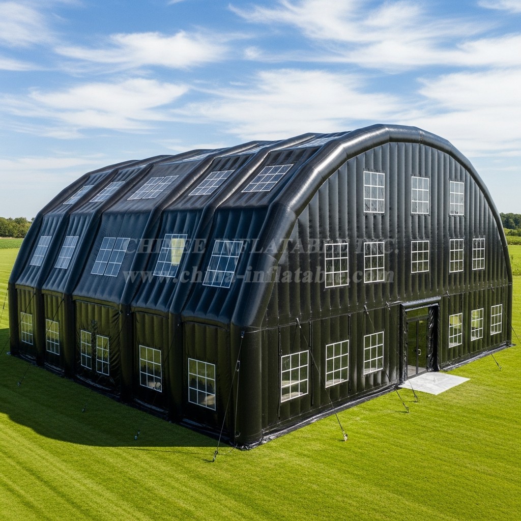 Tent1-6085 Black Windowed Inflatable Tent