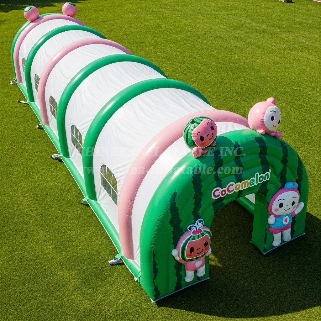 Tent1-6115 CoComelon Theme Inflatable Tunnel Tent