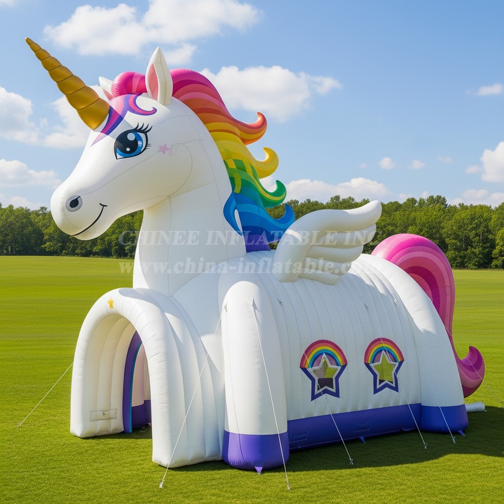 Tent1-6195 Unicorn Theme Inflatable Tent