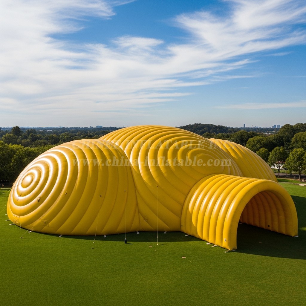 Tent1-6249 Yellow Bubble Dome Inflatable Tent