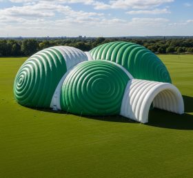 Tent1-6253 Green Spiral Arches Inflatabl...