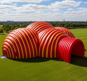 Tent1-6270 Red and Yellow Inflatable Dom...