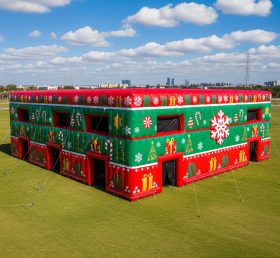 Tent1-6387 Christmas Inflatable Red Gree...