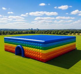 Tent1-6500 Rainbow Striped Inflatable Te...