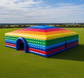 Tent1-6501 Rainbow Striped Inflatable Te...