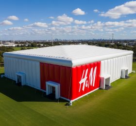 Tent1-6518 Red White Inflatable Pavilion