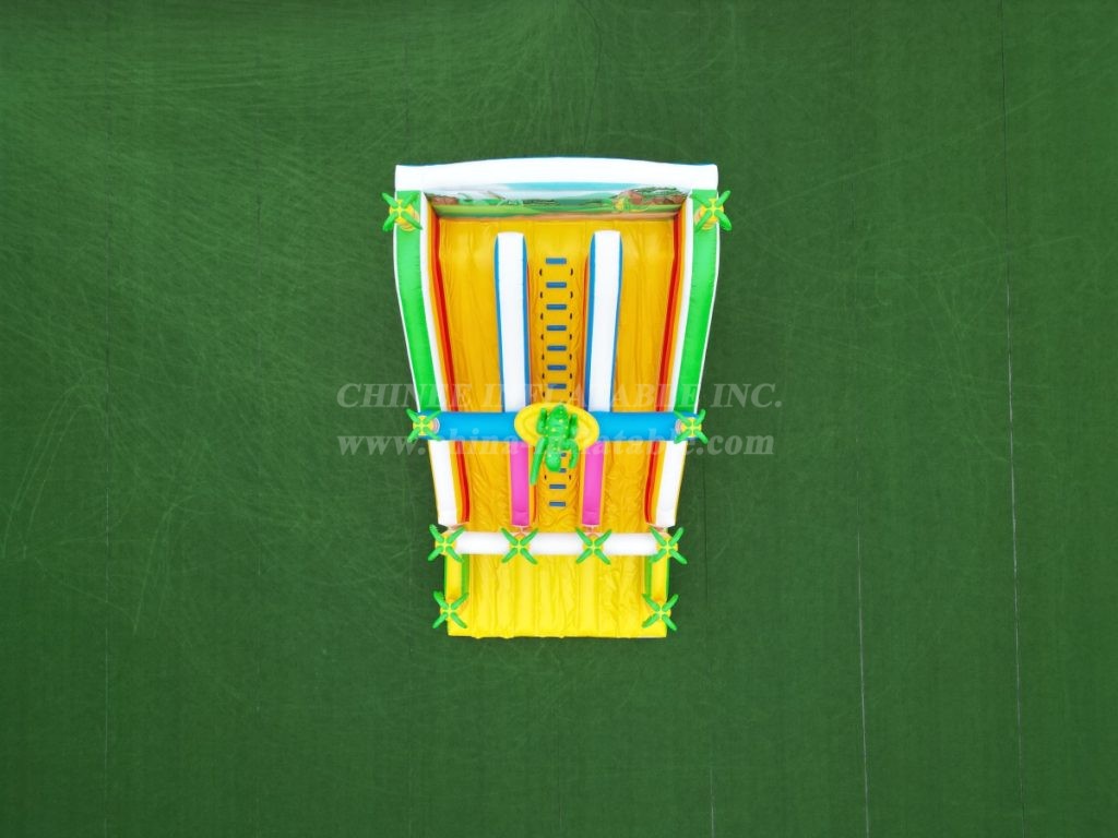 T8-7508 Dino themed Double Lane Inflatable Slide