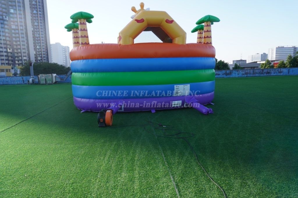 T2-8119 Giraffe Jungle Theme Inflatable Combos