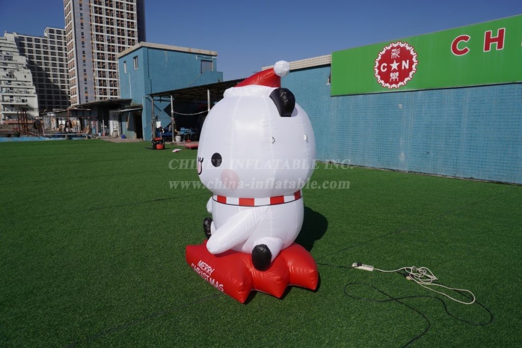 Cartoon2-501 Inflatable Christmas Polar Bear