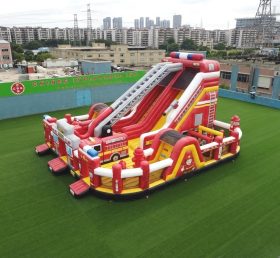 T6-6834 Firetruck Theme Inflatable Playg...
